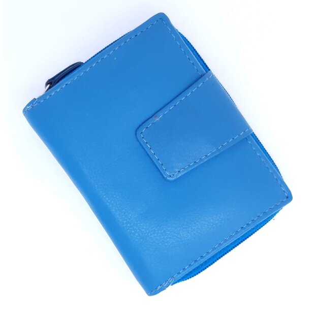 Tillberg wallet made from real nappa leather royal blue