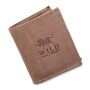 Wallet Wild Real Leather !!!, hunter, portrait format,...