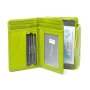 Tillberg ladies wallet made from real leather 9 cm x 13,5 cm x 3 cm lime