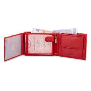 Tillberg Geldb&ouml;rse Portemonnaie Portmonee aus echtem Leder Unisex, 9,5x12x3,5 cm