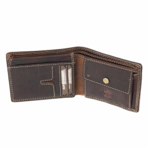 Leather wallet (brown) 8.5LX11HX1.5W (559)