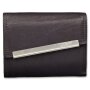 Tillberg ladies wallet made from real nappa leather 9,5x12,5x3 cm black