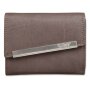 Tillberg ladies wallet made from real nappa leather 9,5x12,5x3 cm brown