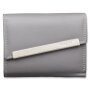 Tillberg ladies wallet made from real nappa leather 9,5x12,5x3 cm grey