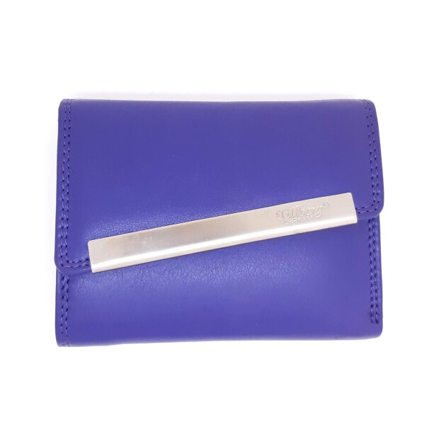 Tillberg ladies wallet made from real nappa leather 9,5x12,5x3 cm purple