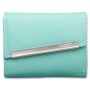 Tillberg ladies wallet made from real nappa leather 9,5x12,5x3 cm mint