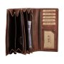 Wild Real Only ladies wallet made from real water buffalo leather, brown