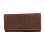 Wild Real Only ladies wallet made from real water buffalo leather, brown