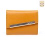 Tillberg ladies wallet made from real nappa leather 9,5x12,5x3 cm tan