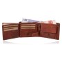 Wallet for men made from real water buffalo leather, mushroom