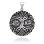 pendant living tree with crystal stones