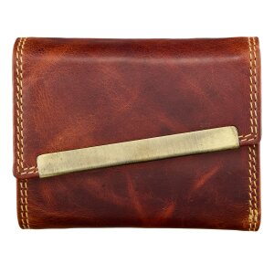 Tillberg, leather wallet, real leather, dark brown