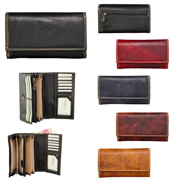 Leather wallet, real leather, Tillberg