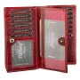 Wallet made from real leather for women and men, Tillberg red