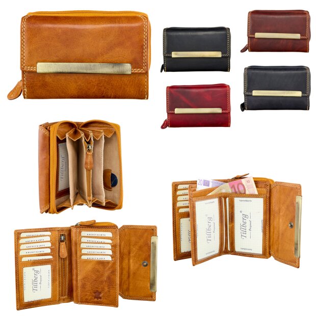 Wallet made from real leather for women and men, Tillberg