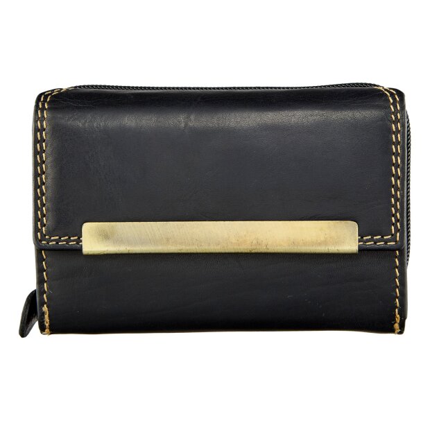 Wallet made from real leather for women and men, Tillberg black