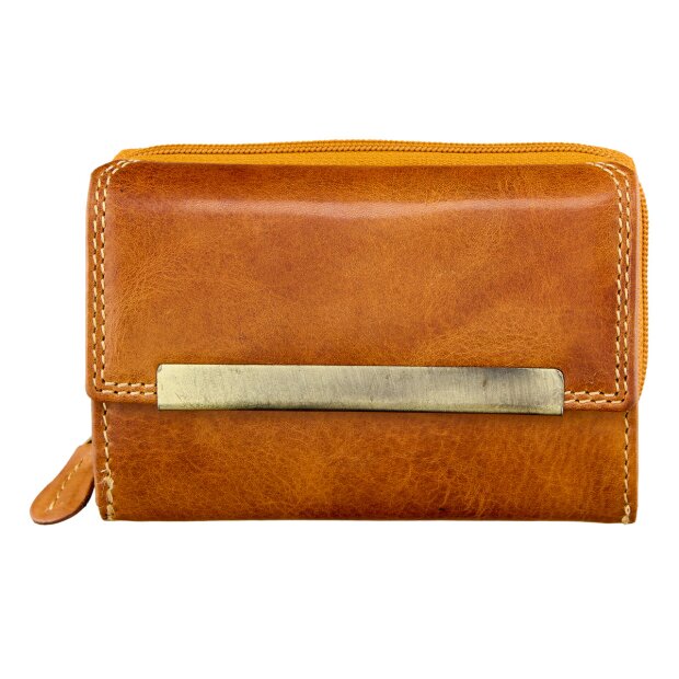 Wallet made from real leather for women and men, Tillberg tan