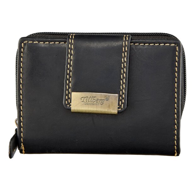 Wallet made from real leather for women and men, Tillberg black