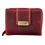 Wallet made from real leather for women and men, Tillberg red