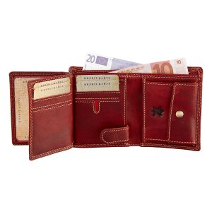 Tillberg wallet made from real leather, red