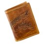 Tillberg Herren Geldb&ouml;rse, Portemonaie Fish 100% Wasserb&uuml;ffel Leder 10x12x2,5cm/JC103NC/62