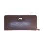 Real leather ladies wallet, croco leather look