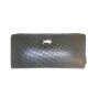 Real leather ladies wallet, croco leather look green