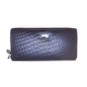 Ladies wallet made from real leather, croco leather look