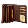 Wallet made from real leather brown