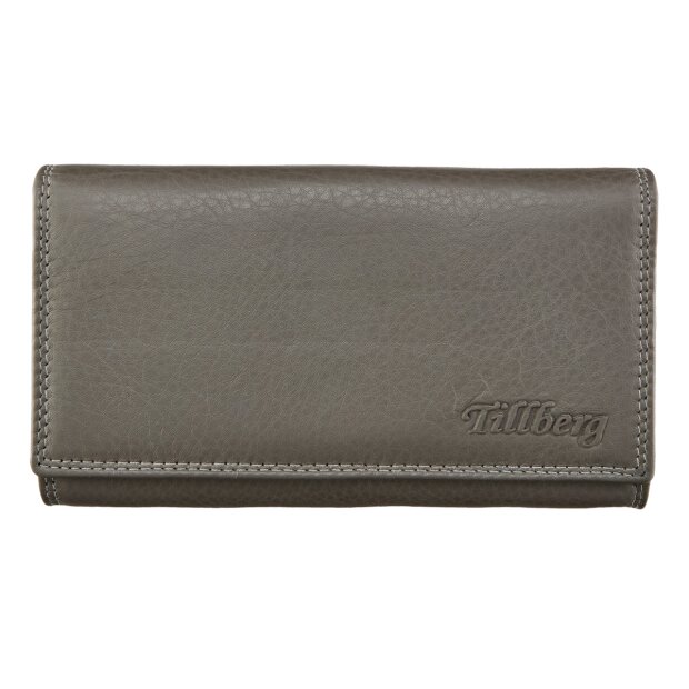 Wallet made from real leather dark brown