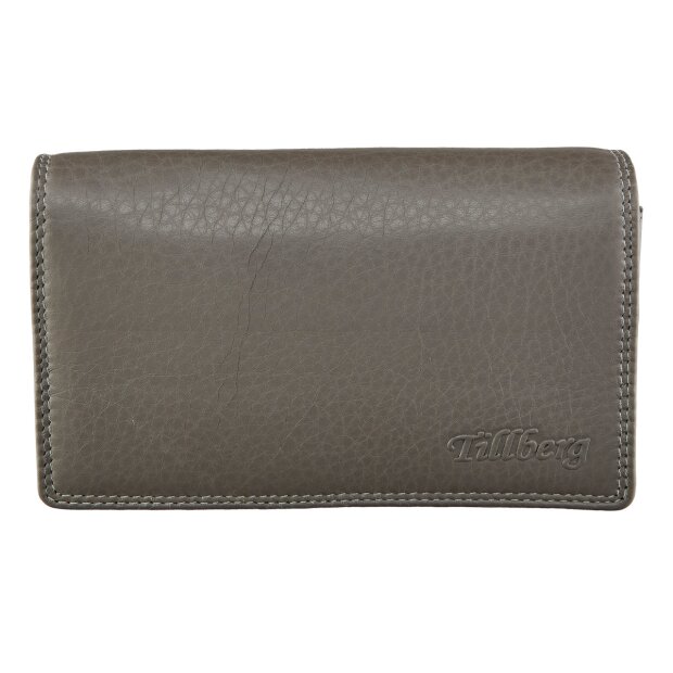 Wallet made from real leather crystak grey