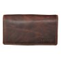 Wallet made from real leather brown