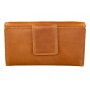 Wallet made from real leather dark brown