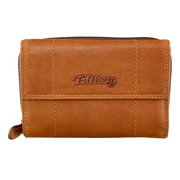 Wallet made from real leather brown