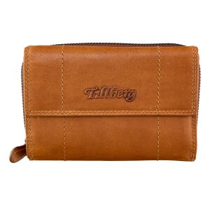 Wallet made from real leather brown