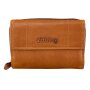 Wallet made from real leather brown