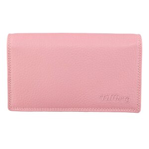 Wallet made from real leather pink