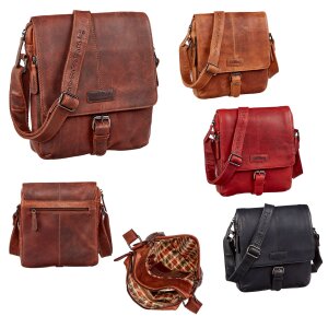 Real leather hand bag, shoulder bag