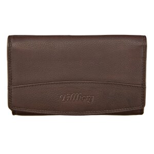 Wallet made from real leather with all around zipper