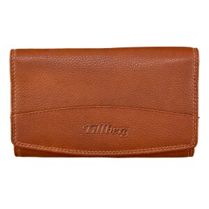 Wallet made from real leather with all around zipper