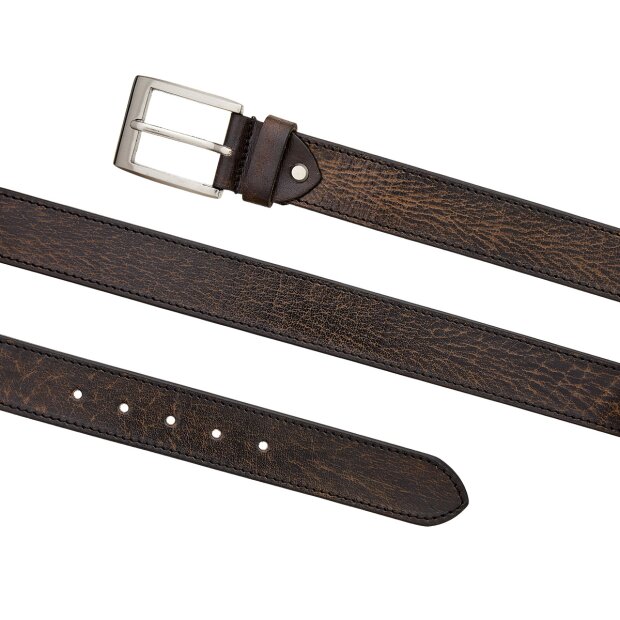 Belt made from real leather black