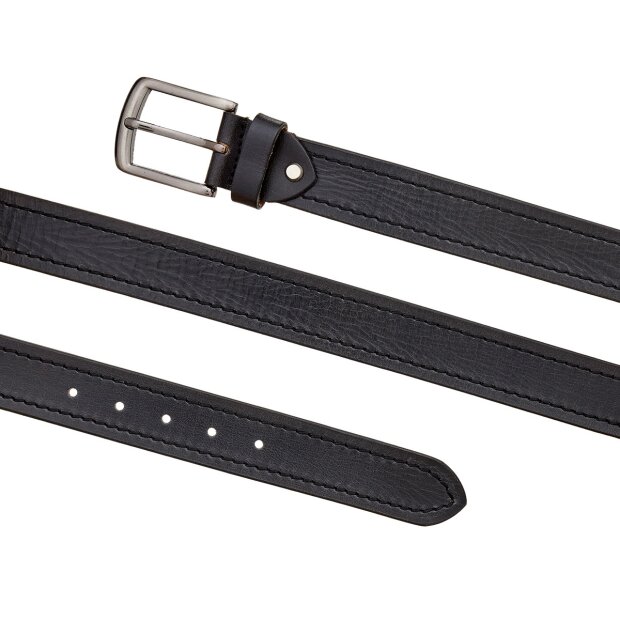 Belt made from real leather black