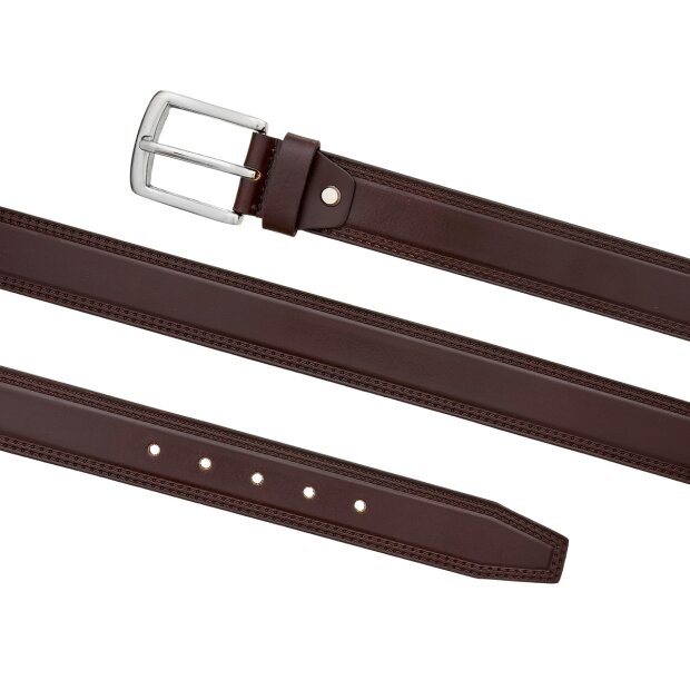 Belt made from real leather brown