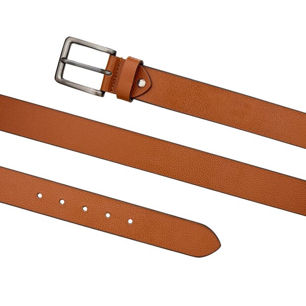 Belt made from real leather tan