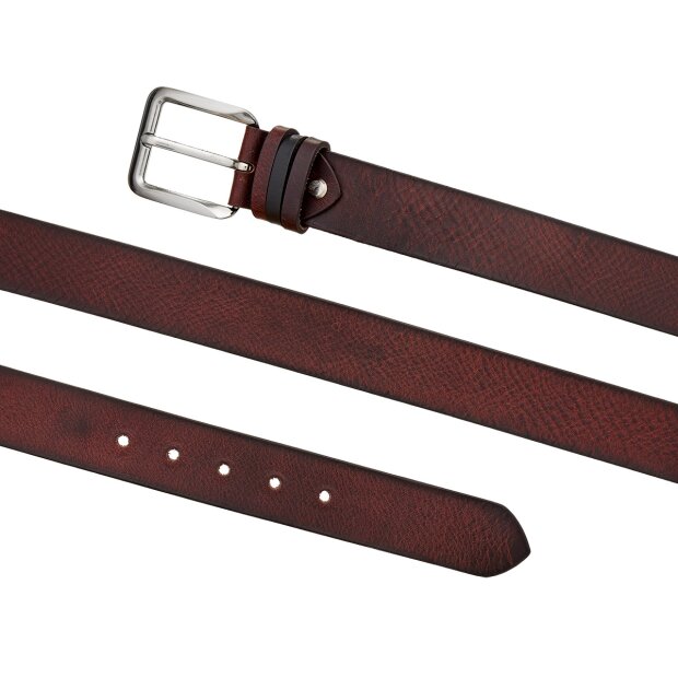 Belt made from real leather brown