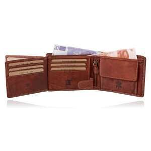 Wallet for men made from real water buffalo leather