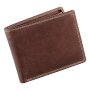 Wallet made from real leather brown