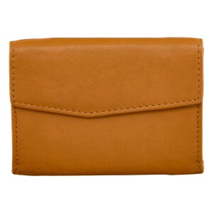 Wallet made from real leather 11,8cm tan