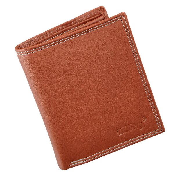 Wallet made from real leather tan