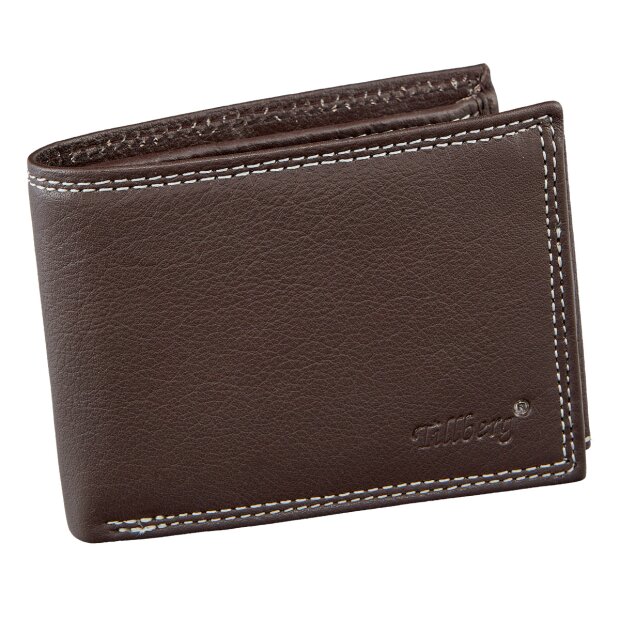 Wallet made from real leather brown